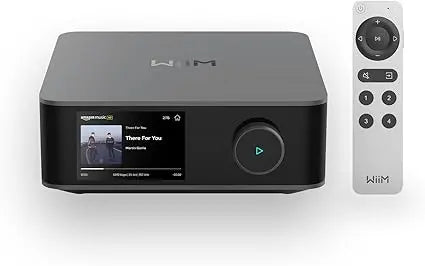WiiM Amp Ultra with Voice Remote 2 | 100W Streaming Amplifier with Premium ESS ES9039Q2M DAC & Dual TI TPA3255 Amps