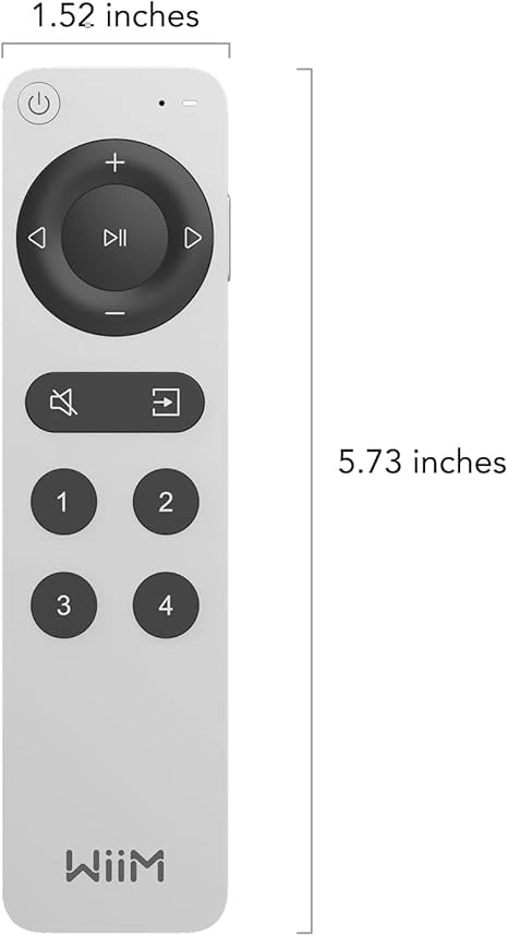1.52 x 5.73 inches, for convenient music control