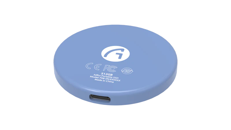 Aiffro P08 Magnetic Portable Solid State Drive, MagSafe Compatible, Up To 550MB/S