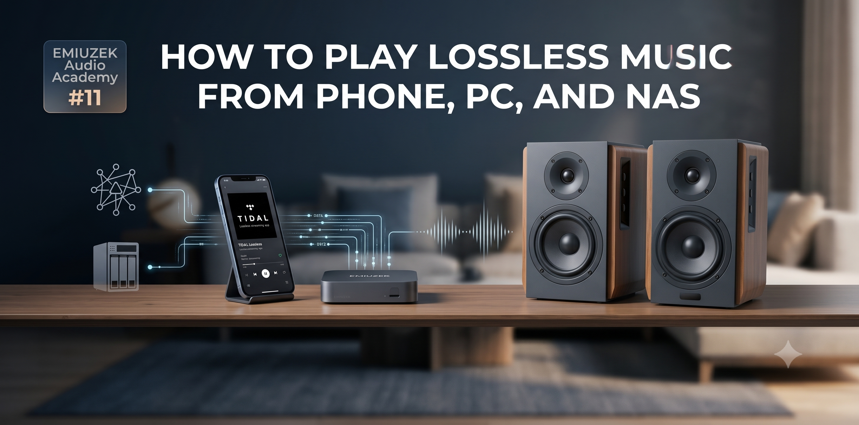 How to Play Lossless Music from Phone, PC, and NAS | EMIUZEK Audio Academy #11