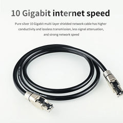 Pure Silver Cat 8 Ethernet Cable | HiFi RJ45 – detail view 06