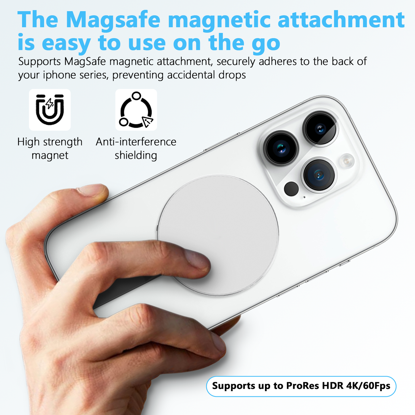 Aiffro P10 Magnetic Portable Solid State Drive, MagSafe Compatible, Type-C, Up To 2000MB/S