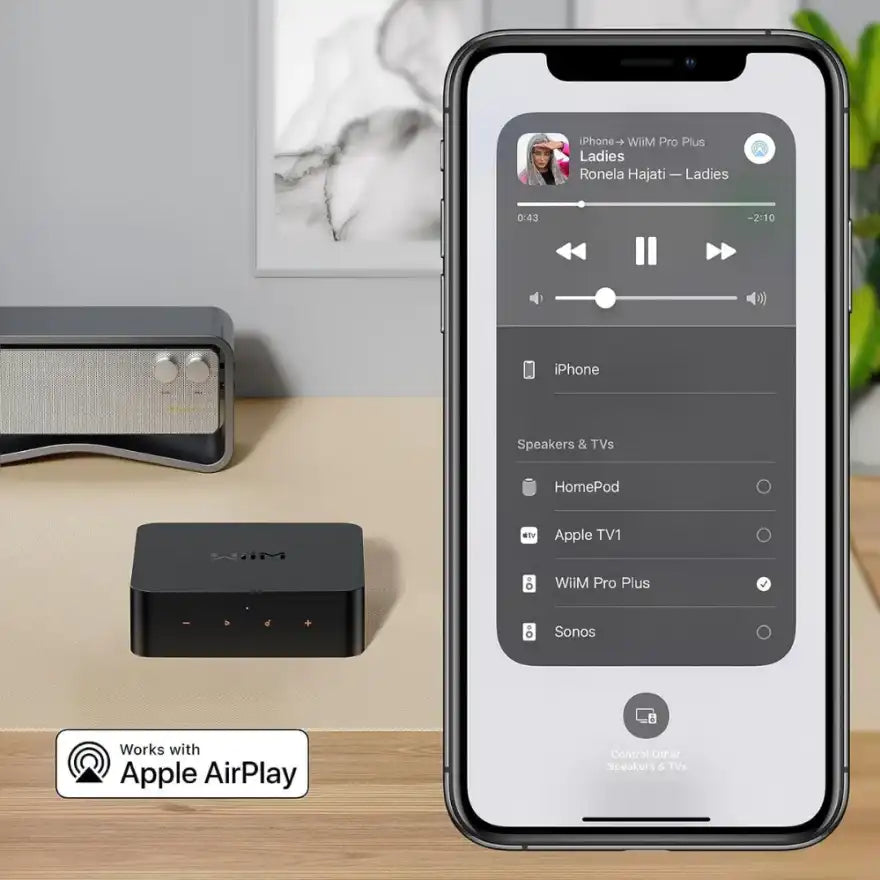 WiiM Pro Plus AirPlay 2 Receiver Multiroom Streamer