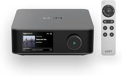WiiM Amp Ultra with Voice Remote 2 | 100W Streaming Amplifier with Premium ESS ES9039Q2M DAC & Dual TI TPA3255 Amps