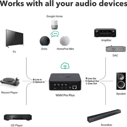WiiM Pro Plus – High-Resolution Wireless Audio Streamer with AirPlay 2