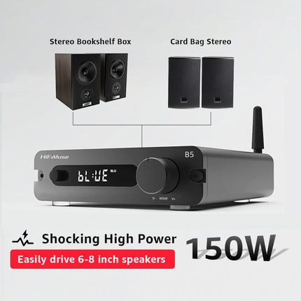 HiFiMuse B5 Bluetooth 5.0 Transmitter and Receiver, Power 150W*2