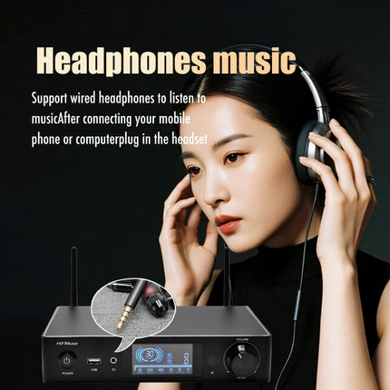 HiFiMuse A80 Pro – Hi-Fi Stereo Amplifier with Bluetooth & 24-bit Audio