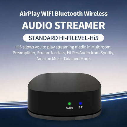 AirPlay WlFl Bluetooth wireless
AUDIO STREAMER