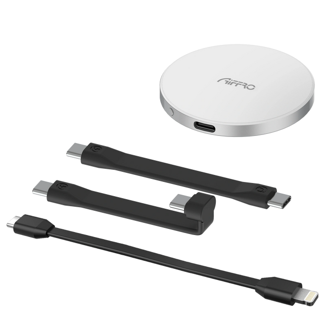 Aiffro P10 Plus Magnetic Portable Solid State Drive, Lightning Cable, MagSafe Compatible, Up To 2000MB/S