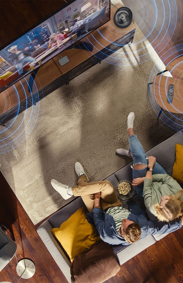 <h1>Triple Link: </h1><h1>Enjoy Room-filling Sound</h1>