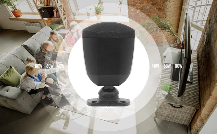 <h2>High Quality Surround Sound</h2><p>Rk30 is a passive speaker that can deliver the maximum power output to 80 watts with 40 watts RMS at low impedance.<br/><br/>Sound is clear and detailed without compromising on sound quality or performance.</p>