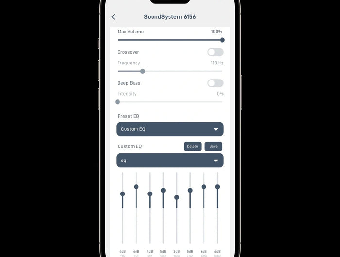 <h2><strong>Fine Tune Your EQ</strong></h2><p>Quick get your favorite music style like pop, jazz, rock or customize yourself in the APP. You also can adjust crossover frequency and L/R balance in the APP.</p>