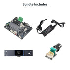 Silvery / Up2Cast + 24V Power + OLED Display board + Volume Knob Board / 24V/416A-US