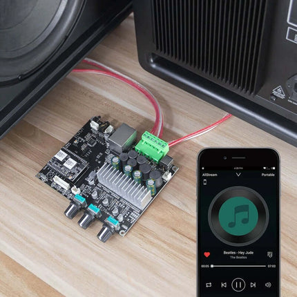 Arylic Up2Stream Amp 2.1 – Wi-Fi Streaming Amplifier with Subwoofer Out