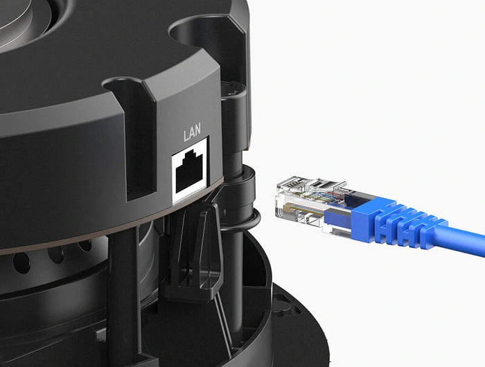 <h2>Plug and Play</h2><p>Get quick network access without the WiFi pairing by connecting a Lan cable to your WiFi router.<br/><br/>While having faster and more stable network streaming, ensuring uninterrupted playback of your favorite music.</p>