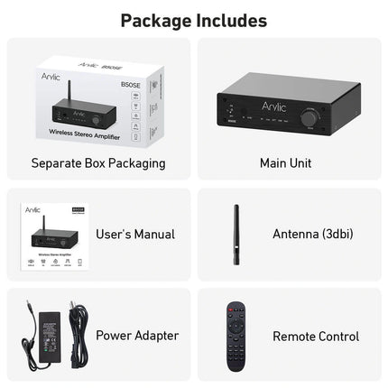 Arylic B50 SE Bluetooth Stereo Amplifier 50W x 2