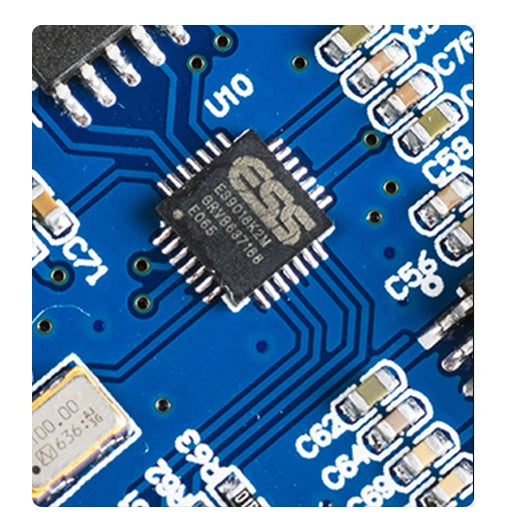 <h1>New optical coaxial decoding <br/>Support 192K</h1><h3>ESS9018K2M Decoder chip</h3>