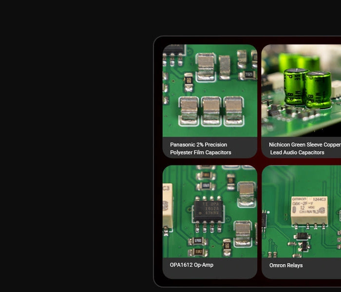 <h1>Audiophile-Grade Components</h1><p></p>