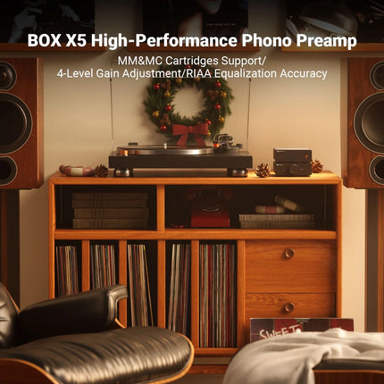 Fosi Audio Box X5 – High-Performance MM/MC Phono Preamplifier