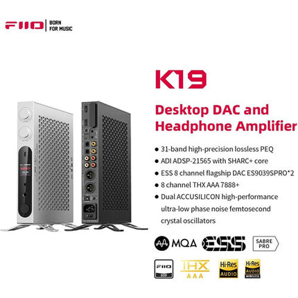 FiiO K19 – флагманский настольный ЦАП и усилитель для наушников с мощностью 8 Вт на канал.