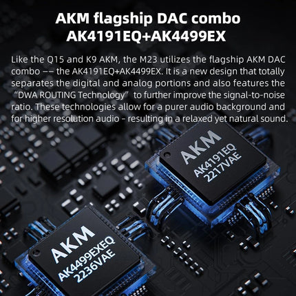 FiiO M23 – Premium Android Hi-Res Music Player with AK4499EX DAC