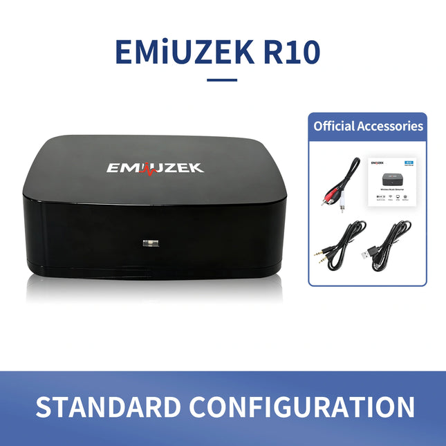 EMiUZEK R10 – WiFi & Bluetooth Audio Receiver with Optical and AUX Output