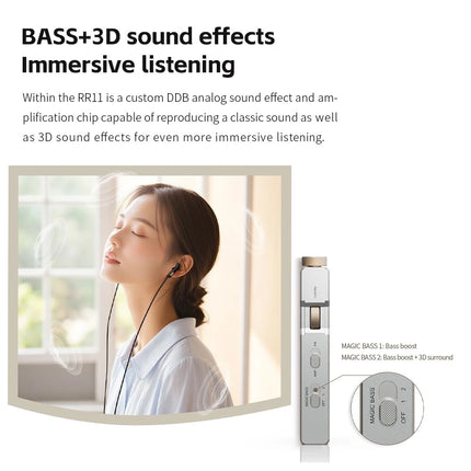 FiiO RR11 – Pocket FM Radio & Dongle-Style Headphone AMP (8.5–17 h)