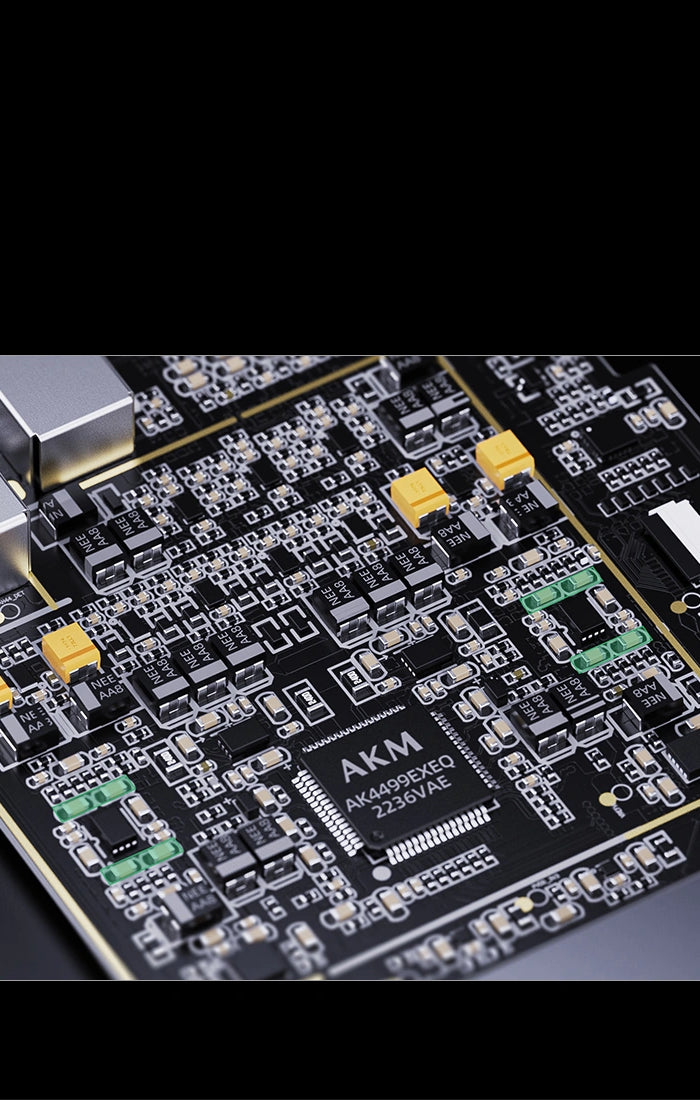 <h1>High caliber HiFi components</h1><h1>flowing with quality</h1>