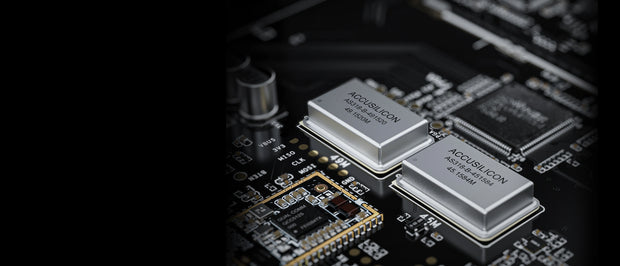 Banner image for: <h2>Dual AcCUSllCON high-performance ultra-</h2><h2>lowphase noise femtosecond crystal oscillators</h2>