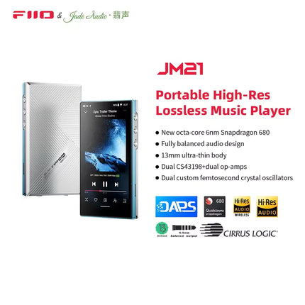 FiiO JM21 – Ultra-Thin Android 13 Hi-Res Music Player & DAP