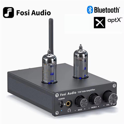 Fosi Audio T20 – Bluetooth Tube Hybrid Amp, 50W×2 Class-D