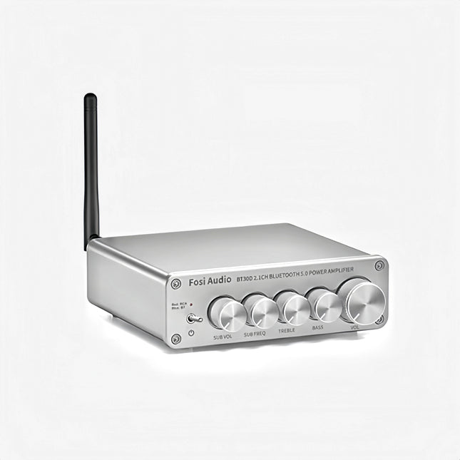 Silver Fosi Audio BT30D white background image