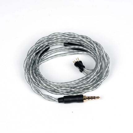 Silver headphone cable