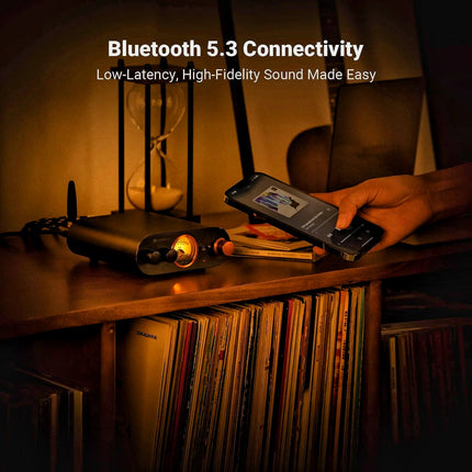 Fosi Audio MC101 – Bluetooth 5.3 Class-D Stereo Amplifier with VU Meter