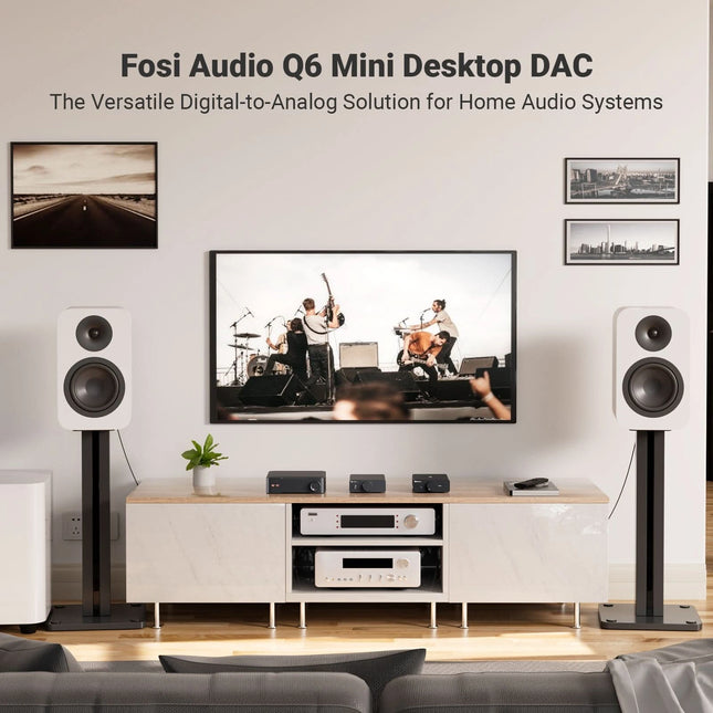 Fosi Audio Q6 – Mini Hi-Res DAC with AKM AK4493S, USB-C & Sub-Out