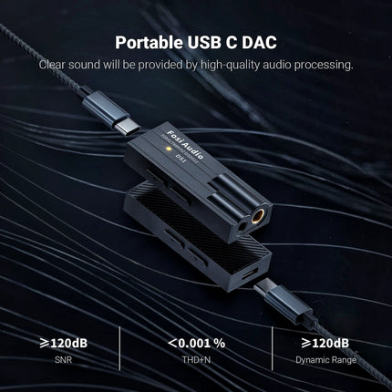Fosi Audio DS1 – Portable USB-C DAC/Headphone Amplifier with DSD512