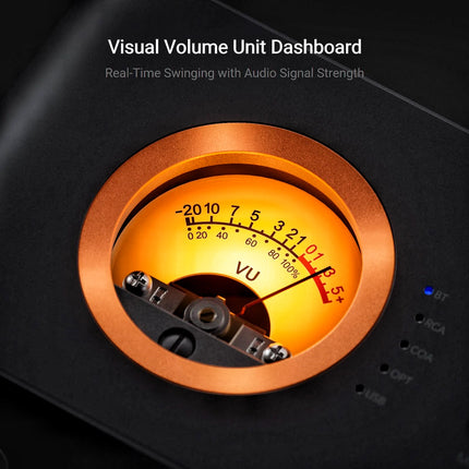Fosi Audio MC351 – 2.1-Channel Integrated Amplifier + DAC with VU Meter