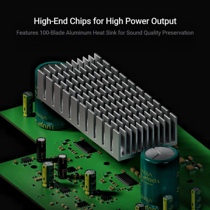 Fosi Audio MC351 – 2.1-Channel Integrated Amplifier + DAC with VU Meter