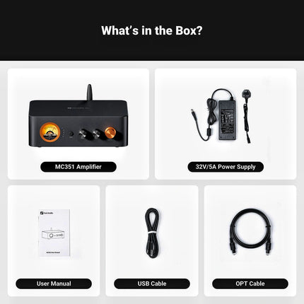 Fosi Audio MC351 – 2.1-Channel Integrated Amplifier + DAC with VU Meter