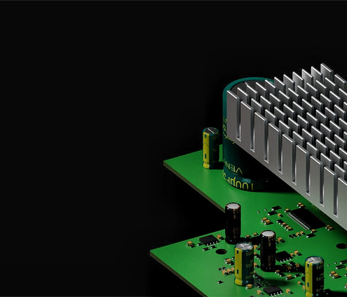 <h1>Dual Amp chips for High</h1><h1>Power Output</h1>