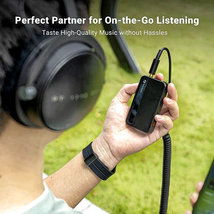 Fosi Audio N3 – Portable Bluetooth Headphone Amp & Receiver with Bass-Boost