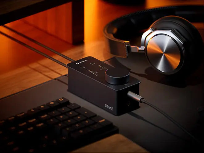 <h1>Premium Sound, Audiophile's Choice</h1><p>The SK02 is a headphone amplifier with built-in decoding functionality, designed foruniqueness and practicality, lt is equipped with a multifunctional volume control knob.separate gain and mode selection buttons. Get the best performance out of yourheadphones.</p>