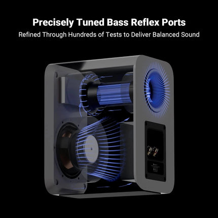 Fosi Audio SP601 – 6.5″ HybridCone Bookshelf Speakers 80 W RMS