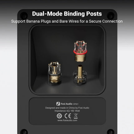 Fosi Audio SP601 – 6.5″ HybridCone Bookshelf Speakers 80 W RMS