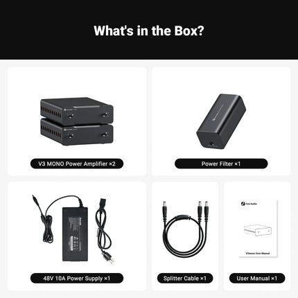 Fosi Audio V3 – Compact Class-D Stereo Amplifier with 300W×2 Output