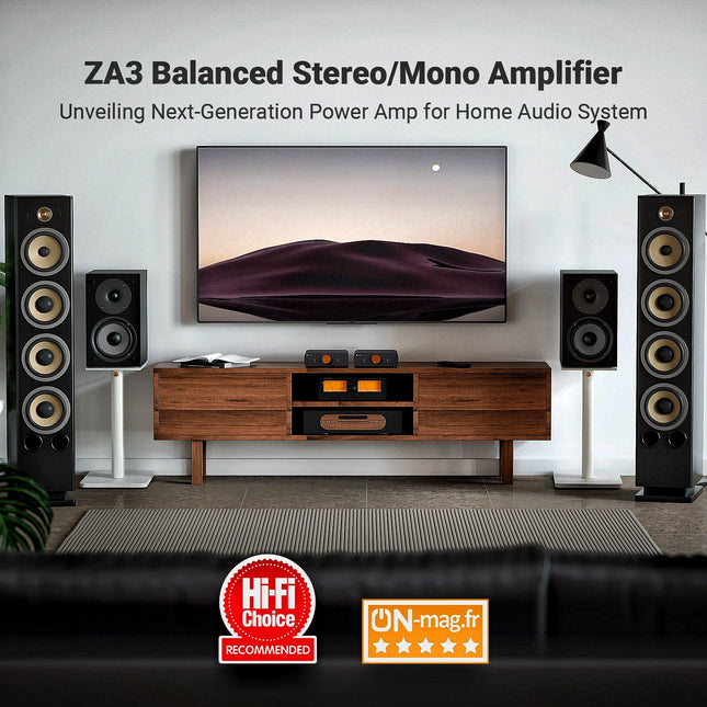 Fosi Audio ZA3 – Balanced Class-D Stereo/Mono Amplifier with XLR