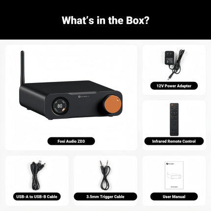 Fosi Audio ZD3 – Fully-Balanced Desktop DAC/Preamp with HDMI ARC