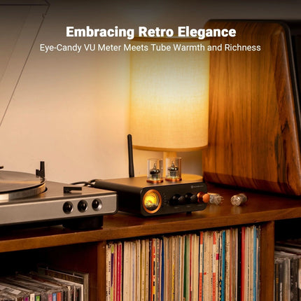 Fosi Audio MC331 – Hybrid Tube Integrated Amplifier & DAC with VU Meter