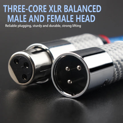 4N Rectangular OCC XLR Balanced Audio Cable