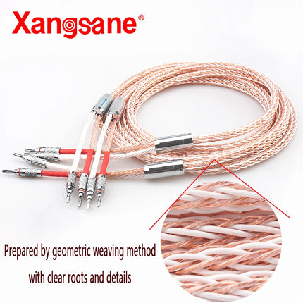 8TC OCC Speaker Cable HiFi Banana Spade - Xangsane